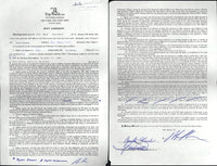 KINCHEN, JAMES & BOB ARUM SIGNED BOUT CONTRACT (1986-BARKLEY FIGHT)