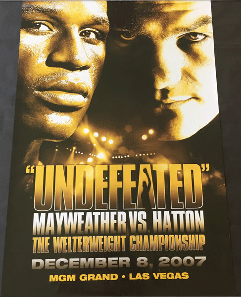 MAYWEATHER, JR., FLOYD-RICKY HATTON ON SITE POSTER (2007)