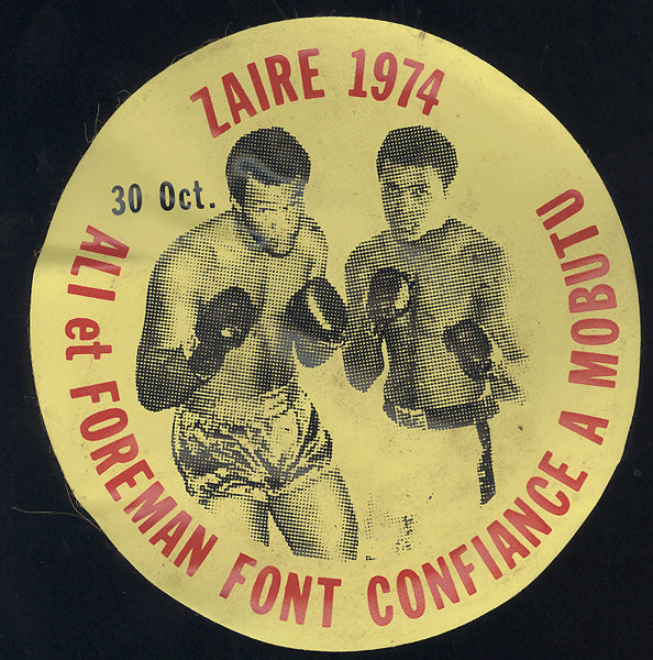 ALI, MUHAMMAD-GEORGE FOREMAN SOUVENIR STICKER (1974)