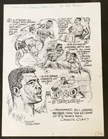 ALI, MUHAMMAD-JERRY QUARRY I CARTOON ART BY PHIL BISSELL (1970)