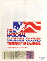 1981 NATIONAL GOLDEN GLOVES TOURNAMENT OFFICIAL PROGRAM (1981-PAZIENZA, HILL, MCCRORY)