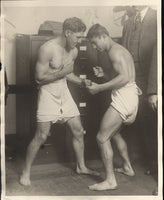 BASS, BENNIE-RED CHAPMAN WIRE PHOTO (SQUARING OFF-1927)