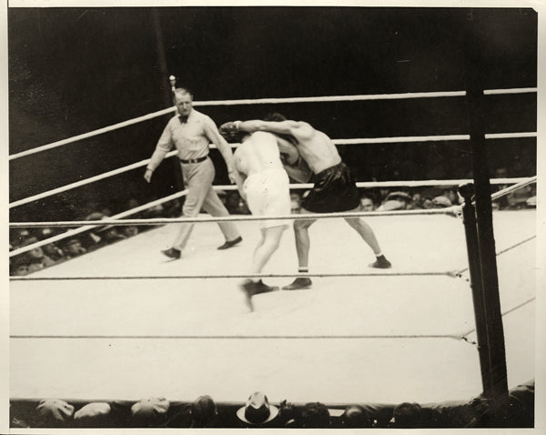 DEMPSEY, JACK-GENE TUNNEY WIRE PHOTO (1927)