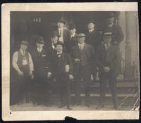 BOXING DIGNITARIES REAL PHOTO POSTCARD (MASTERSON, KEARNS, GIBSON, EDGREN, GOLDBERG)