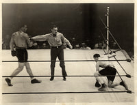 CARNERA, PRIMO-JACK SHARKEY WIRE PHOTO (1933-6TH ROUND)