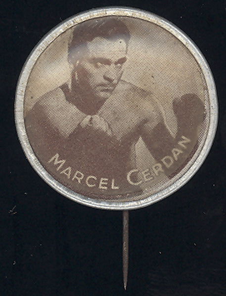 CERDAN, MARCEL VINTAGE PIN (1940'S)