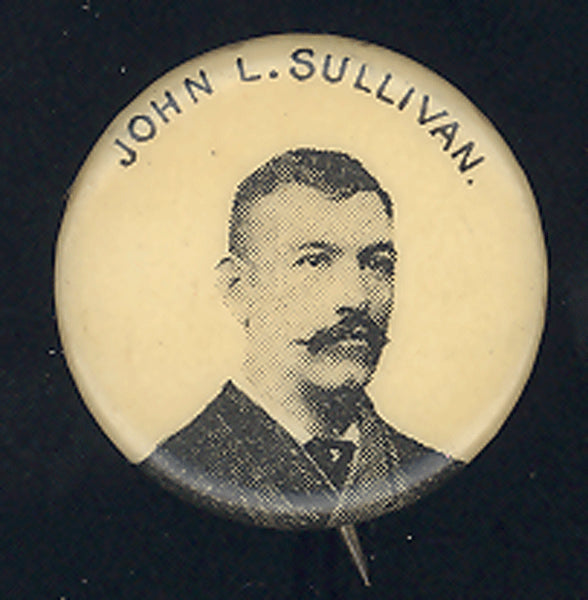 SULLIVAN, JOHN L. RARE SOUVENIR PIN (1896-98)