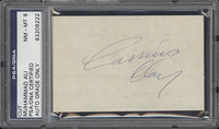 CLAY, CASSIUS VINTAGE INK SIGNATURE (PSA/DNA NM-MT)