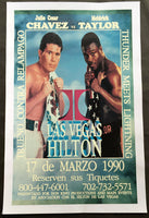 CHAVEZ, JULIO CESAR-MELDRICK TAYLOR I ON SITE POSTER (1990-SPANISH VERSION)