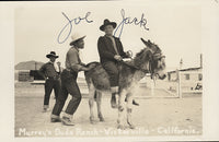 LOUIS, JOE & JACK BLACKBURN REAL PHOTO POSTCARD (LATE 1930'S)