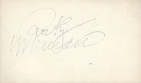 MARCIANO, ROCKY INK SIGNED INDEX CARD (JSA AUTHENTICATED)