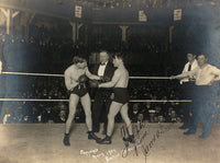 BRITT, JIMMY-YOUNG CORBETT II SIGNED ANTIQUE PHOTO (1904-SIGNED BY BRITT)