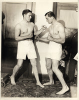 LOUGHRAN, TOMMY-STEVE HAMAS WIRE PHOTO (1932-SQUARING OFF)