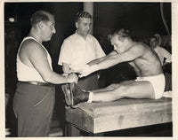 ZALE, TONY WIRE PHOTO (1948-TRAINING FOR CERDAN)