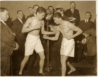 JADICK, JOHNNY-HARRY DUBLINSKY WIRE PHOTO (1932-SQUARING OFF)
