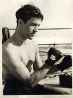 MANDELL, SAMMY WIRE PHOTO (1930-TRAINING FOR QUINTERO)