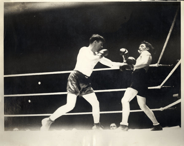 MCLARNIN, JIMMY-SAMMY MANDELL WIRE PHOTO (1929-LAST ROUND)