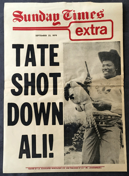 TATE, JOHN "SHOT DOWN ALI" ORIGINAL POSTER (1979)