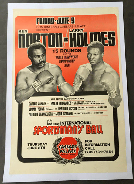 HOLMES, LARRY-KEN NORTON ON SITE POSTER (1978)