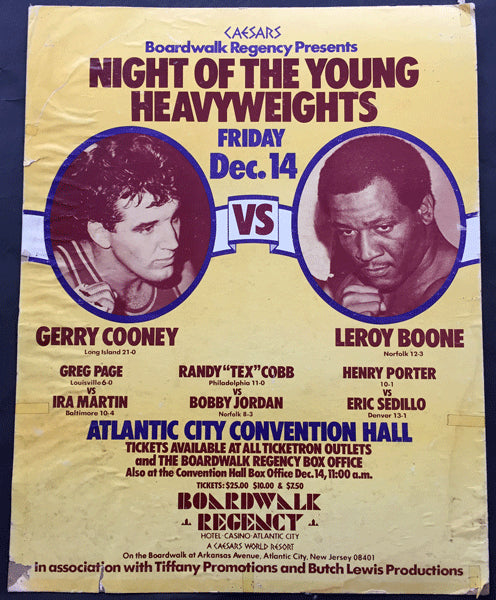 COONEY, GERRY-LEROY BOONE ON SITE POSTER (1979)