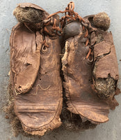 CREEDON, DAN FIGHT WORN GLOVES (BARBADOS JOE WALCOTT FIGHT-1899)