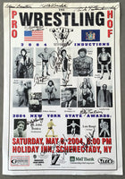 PRO WRESTLING HALL OF FAME POSTER (2004-SIGNED)