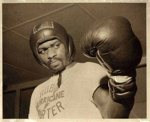 CARTER, RUBIN "HURRICANE" TRAINING WIRE PHOTO