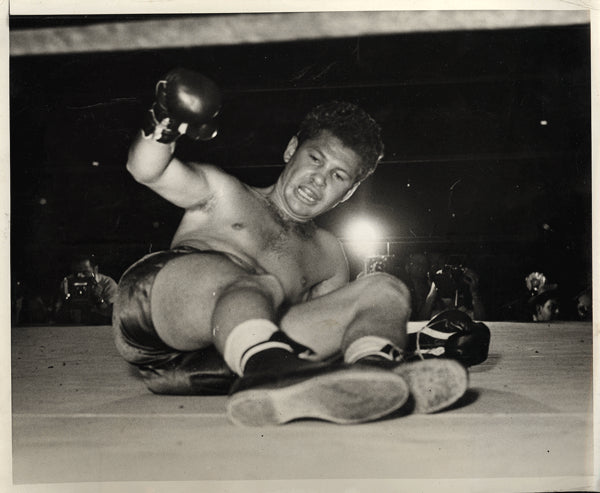 DAVIS, AL "BUMMY" WIRE PHOTO (1941-ZIVIC FIGHT)