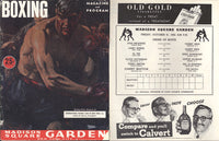 PATTERSON, FLOYD-LESTER JACKSON OFFICIAL PROGRAM (1952)