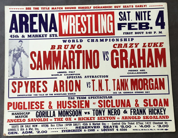 SAMMARTINO, BRUNO-CRAZY LUKE GRAHAM ON SITE POSTER (1967)