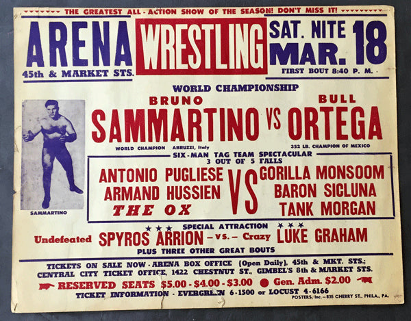 SAMMARTINO, BRUNO-BULL ORTEGA ON SITE POSTER (1967)