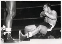 CHARLES, EZZARD-BOB SATTERFIELD WIRE PHOTO (1954-END OF FIGHT)