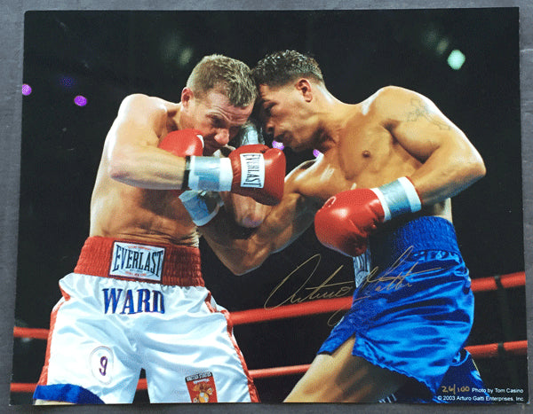 GATTI, ARTURO SIGNED LIMITED EDITION TOM CASINO PHOTO (FROM FROM 2ND WARD FIGHT)