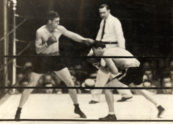 SCHMELING, MAX-YOUNG STRIBLING WIRE PHOTO (1931-ACTION)