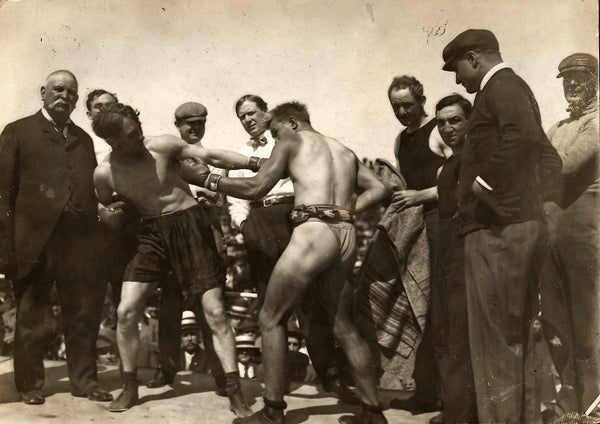 KETCHEL, STANLEY-BILLY PAPKE IV ANTIQUE PHOTO (1909-SQUARE OFF)