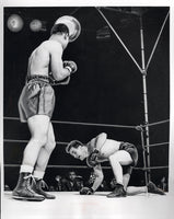LOUIS, JOE-BILLY CONN I WIRE PHOTO (1941-END OF FIGHT)