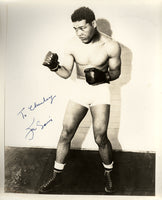 Joe Louis Autographed Mini Boxing gloves (collectible)