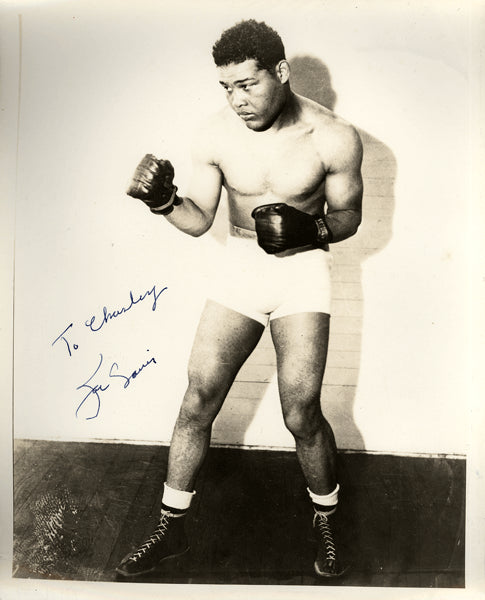 Lot Detail - 8/1/1951 Joe Louis Fight-Worn & Autographed Boxing