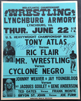 FLAIR, RIC-TONY ATLAS SIGNED ON SITE POSTER (1978)