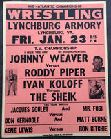 PIPER, RODDY-JOHNNY WEAVER & IVAN KOLOFF-THE SHIEK ON SITE POSTER (1981)