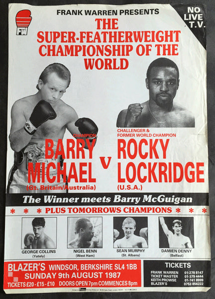 ROCKY LOCKRIDGE-BARRY MICHAEL ON SITE POSTER (1987)