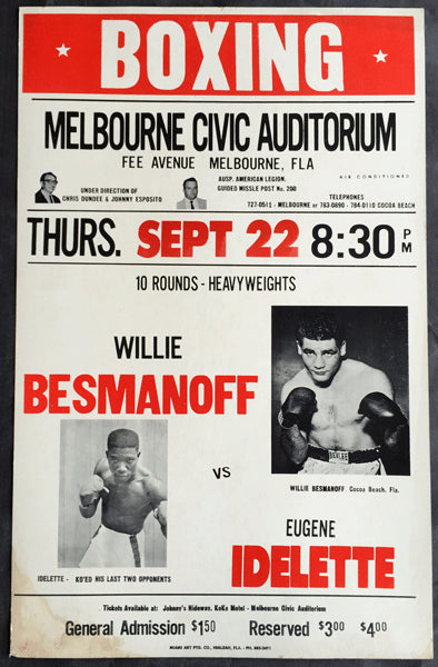 BESMANOFF, WILLIE-EUGENE IDELETTE ON SITE POSTER (1966)