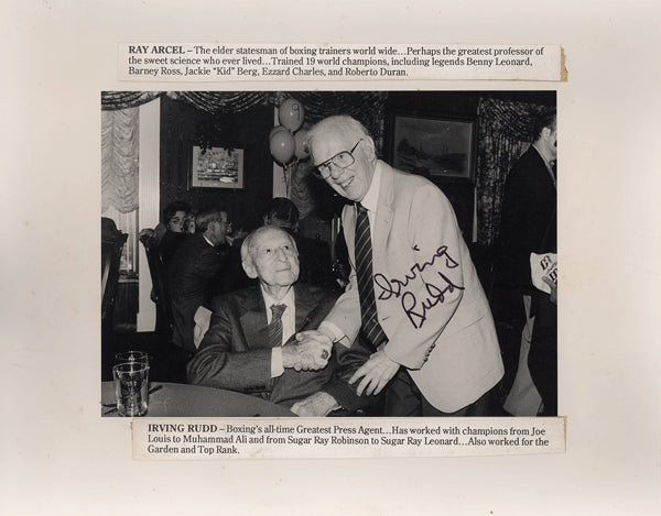 RUDD, IRVING SIGNED PHOTO