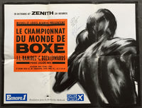 RAMIREZ, JOSE LUIS-CORNELIUS BOZA EDWARDS ON SITE POSTER (1987-SIGNED BY JUDGES & REFEREE)