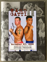 GATTI, ARTURO-MICKEY WARD II OFFICIAL PROGRAM (2002-SIGNED BY WARD)