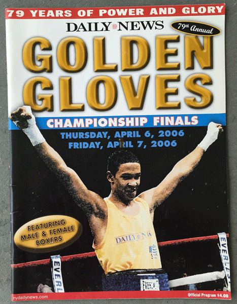 2006 NEW YORK GOLDEN GLOVES OFFICIAL PROGRAM (DANNY JACOBS)