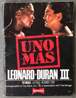 LEONARD, SUGAR RAY LEONARD-ROBERTO DURAN III OFFICIAL PRESS KIT (1989)