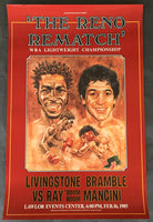 MANCINI, RAY "BOOM BOOM"-LIVINGSTON BRAMBLE ON SITE POSTER (1985)
