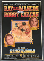 MANCINI, RAY "BOOM BOOM"-BOBBY CHACON ON SITE POSTER (1984)