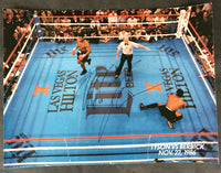 TYSON, MIKE SIGNED PHOTO POSTER (BERBICK FIGHT-1986)